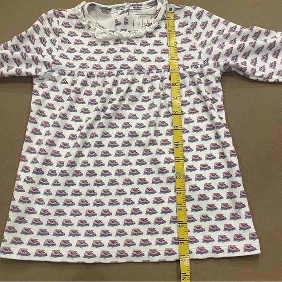 Girl’s lila and hayes Ruffle Neck Roller Skate Print Top Size 5 - Picture 8 of 10